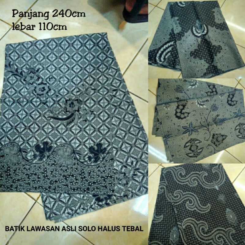 kain batik lawasan asli solo halus lembut adem 240cm