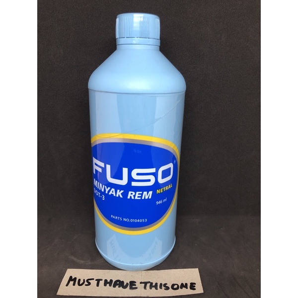 oli rem minyak rem brake fluid fuso dot 3 1000ml 1000 ml 1 liter 1l 1 l netral