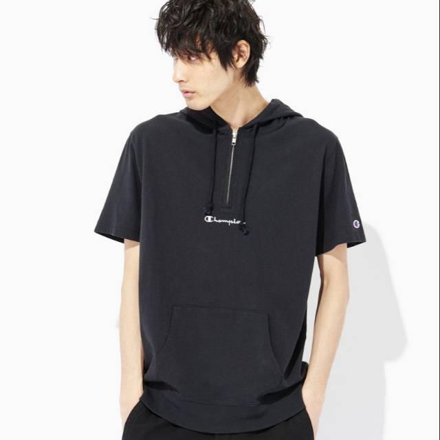 champion hoodie short sleeve