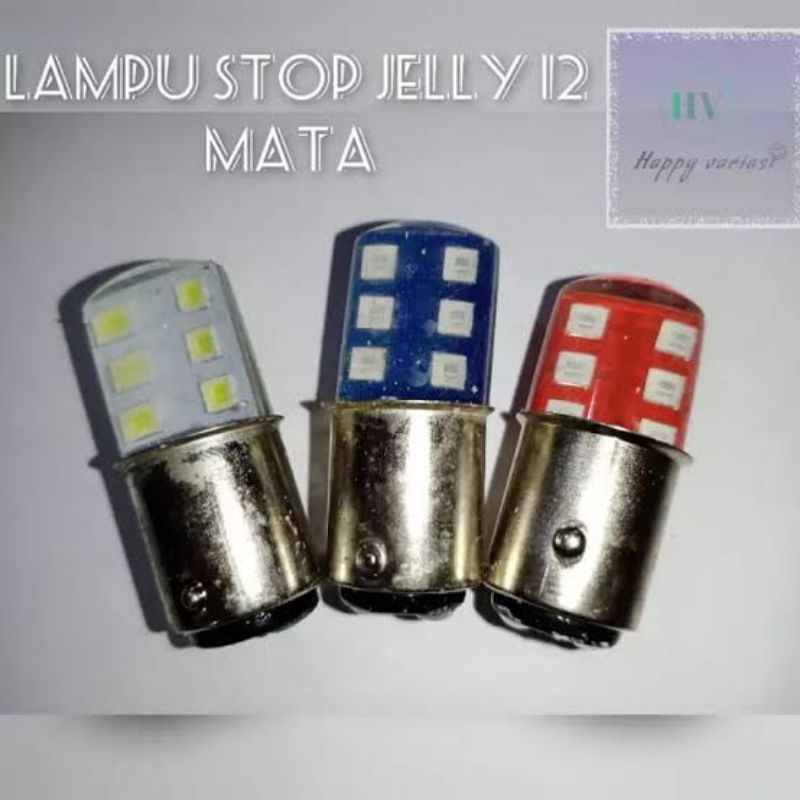 Lampu Belakang Stop Jelly 12 18 Mata Matic Bebek