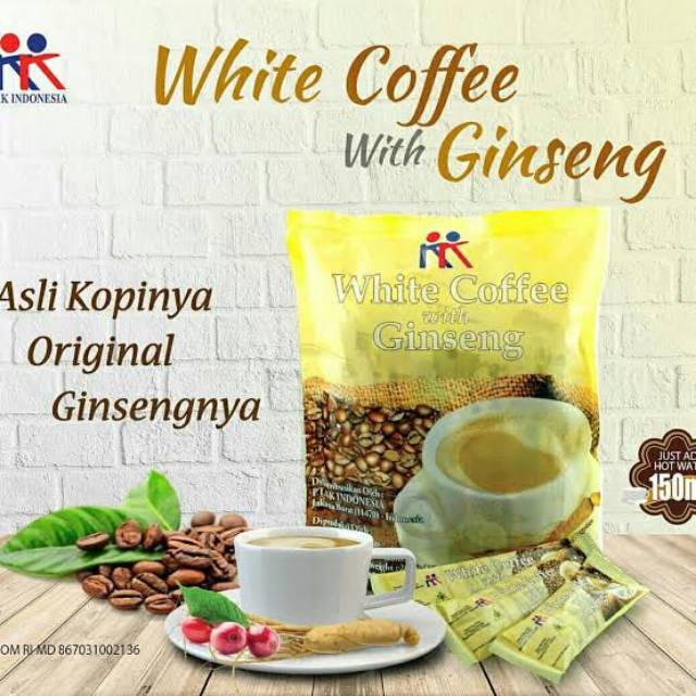 

White Coffee with Ginseng 12 sacshets
