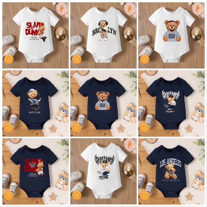 Jumper pendek baby motif / Jumper fashion bayi