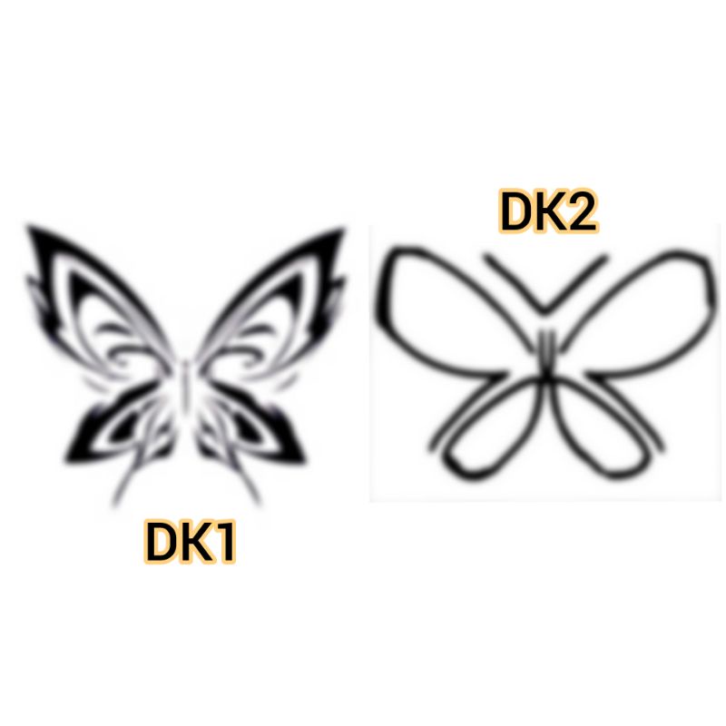 Stiker Tato Nevertheless Songkang Tatto temporer kupu kupu Drama korea - DK