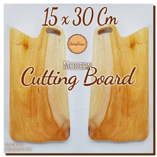 Modern Cutting Board 15x30 Cm Talenan kayu unik chopping board rustic