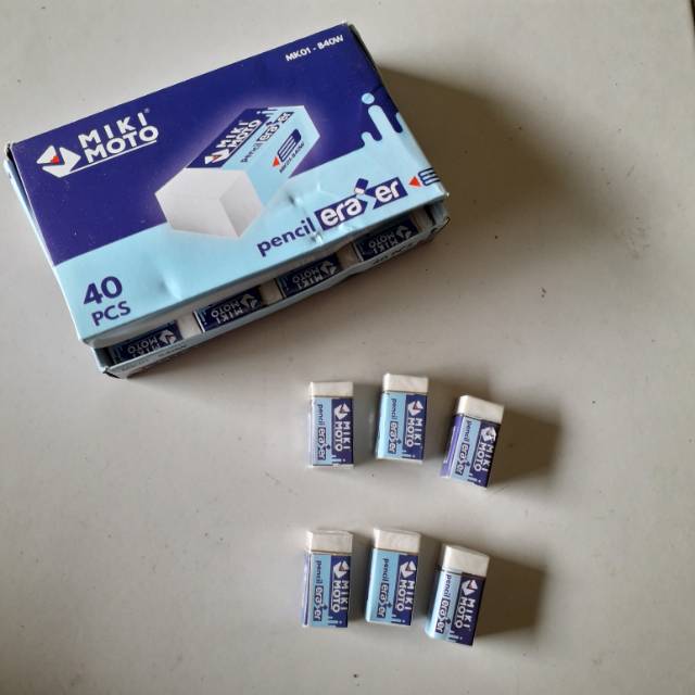 

Penghapusan Miki Moto Premium Warna Putih Isi 10 pcs / Harga Murah