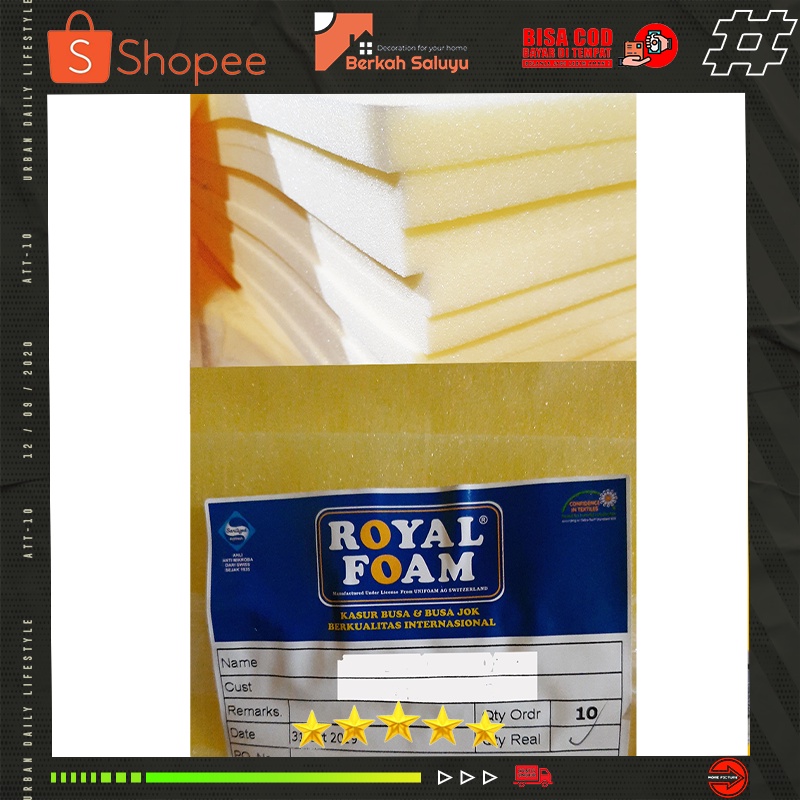 BUSA ROYAL FOAM UK 200 x 150 x 4CM