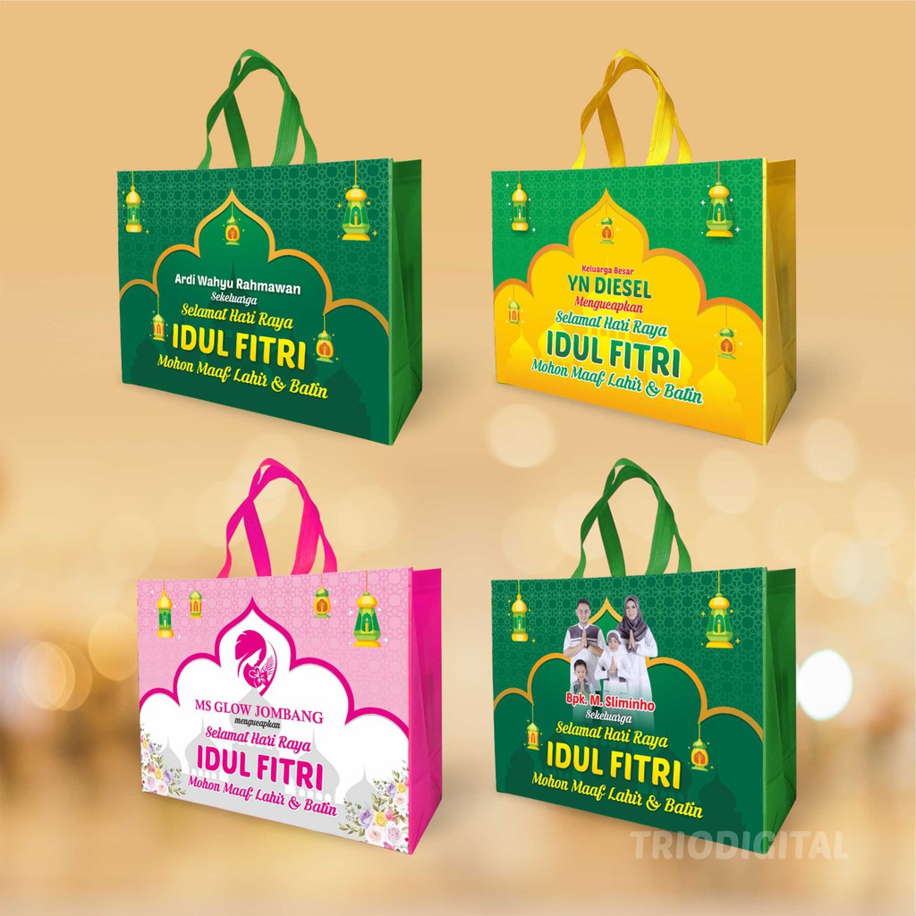 

(DESAIN CUSTOM) TAS LEBARAN idul Fitri | tas parcel | tas bingkisan hari raya