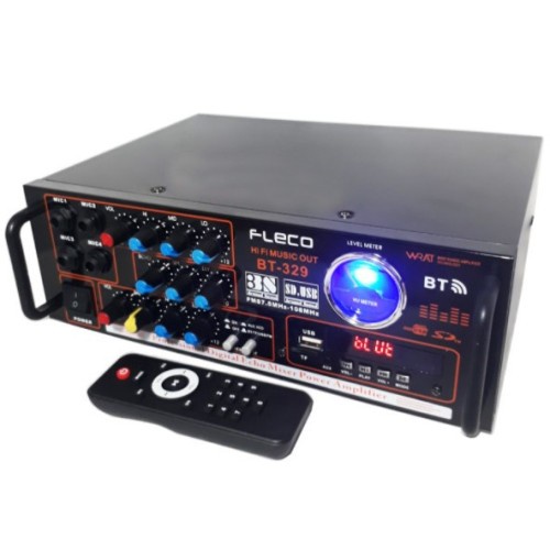 Power Amplifier Fleco BT-329 - Amplifier Bluetooth - Amplifier Besar