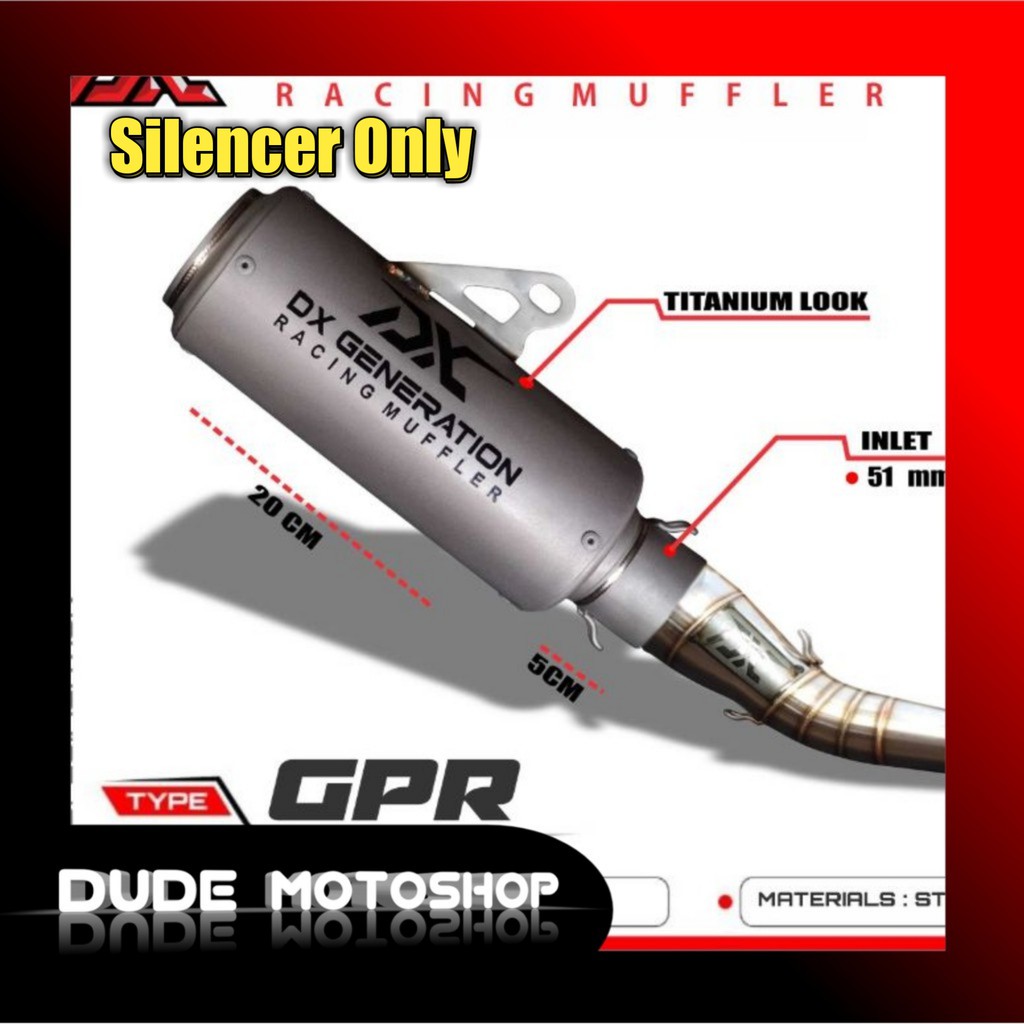 Knalpot GPR Stainless DX Generation Racing