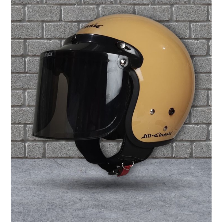 Helm Bogo Retro Original JM08 Full Leher SNI Dewasa