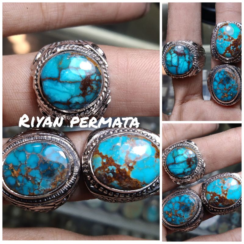 Cincin batu pirus persia garansi batu asli