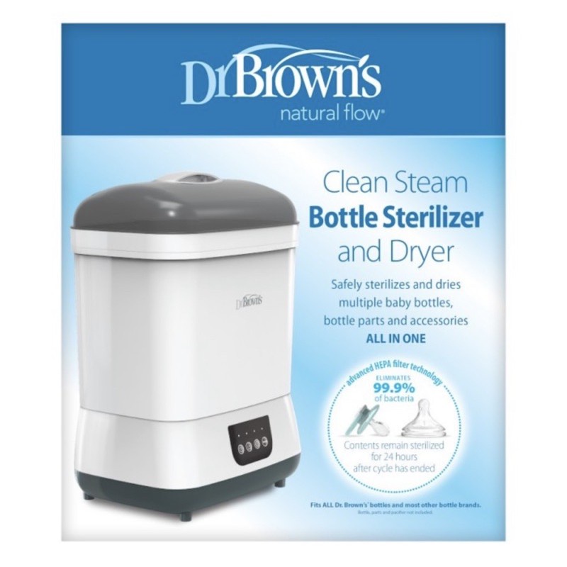 Dr Browns clean steam bottle sterilizer and dryer