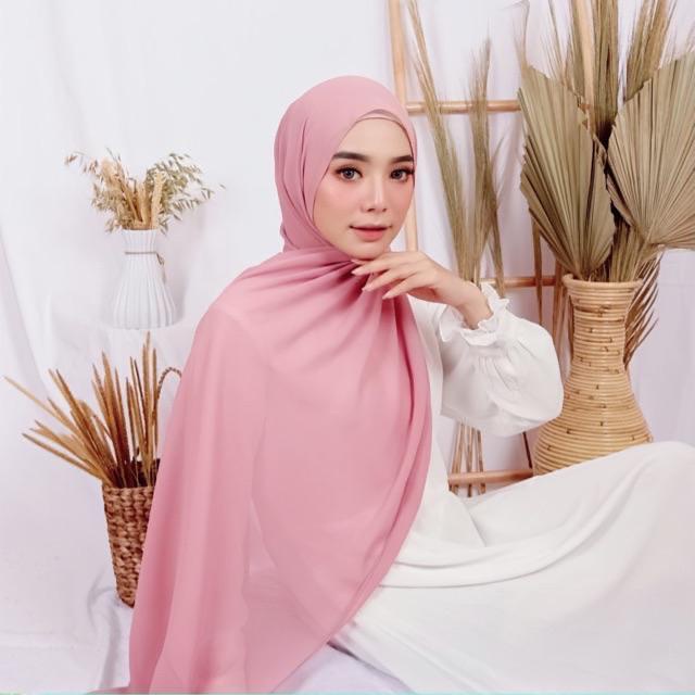 COD !! 180x75 JILBAB PASHMINA CERUTY BABYDOLL PREMIUM / PASHMINA CERUTI BABYDOLL TEPI JAHIT