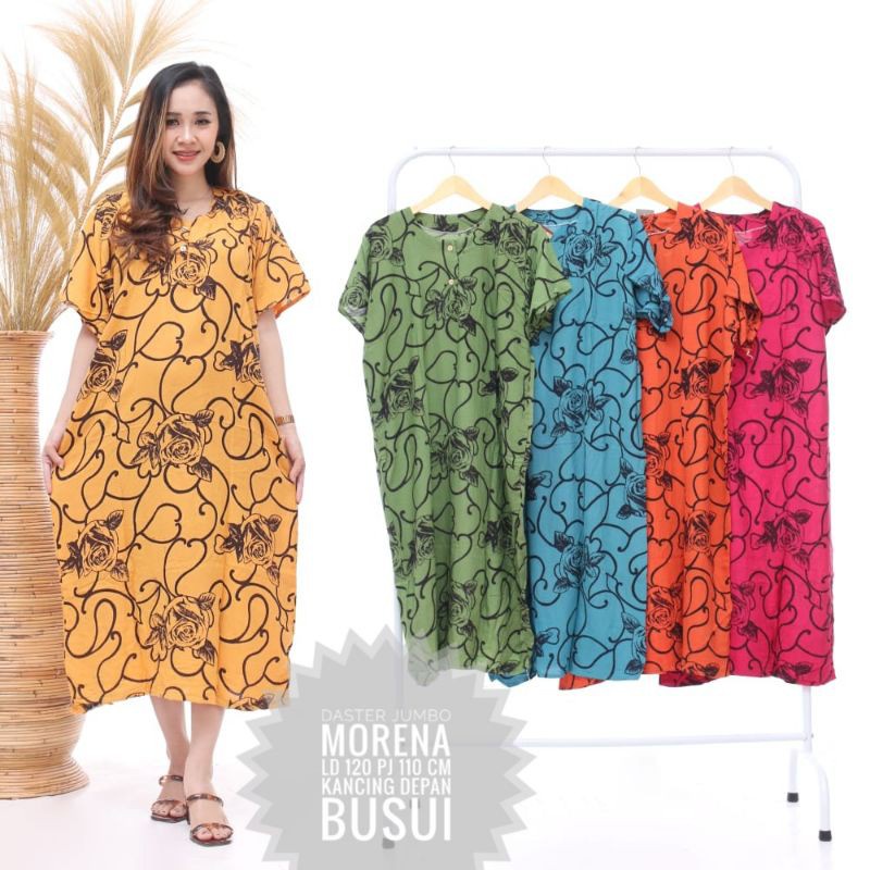 DASTER JUMBO MORENA kancing depan busui bumil baju tidur santai