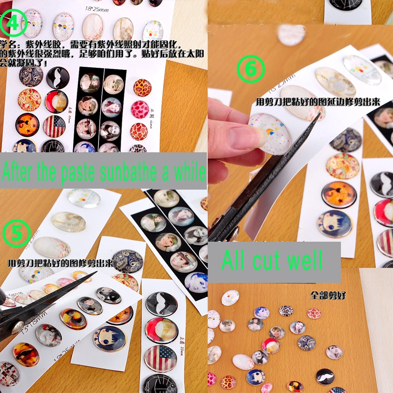 Cabochon Kaca Kristal Transparan Ukuran 8 12 20 25mm Untuk Membuat Perhiasan Diy