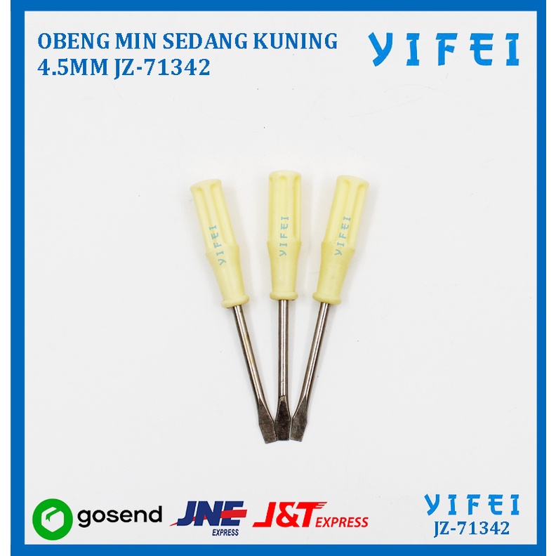 OBENG MIN SEDANG KUNING 4.5MM YIFEI-71342