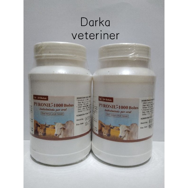 pyronil 1000mg ~ 1pot 24 bolus/biji