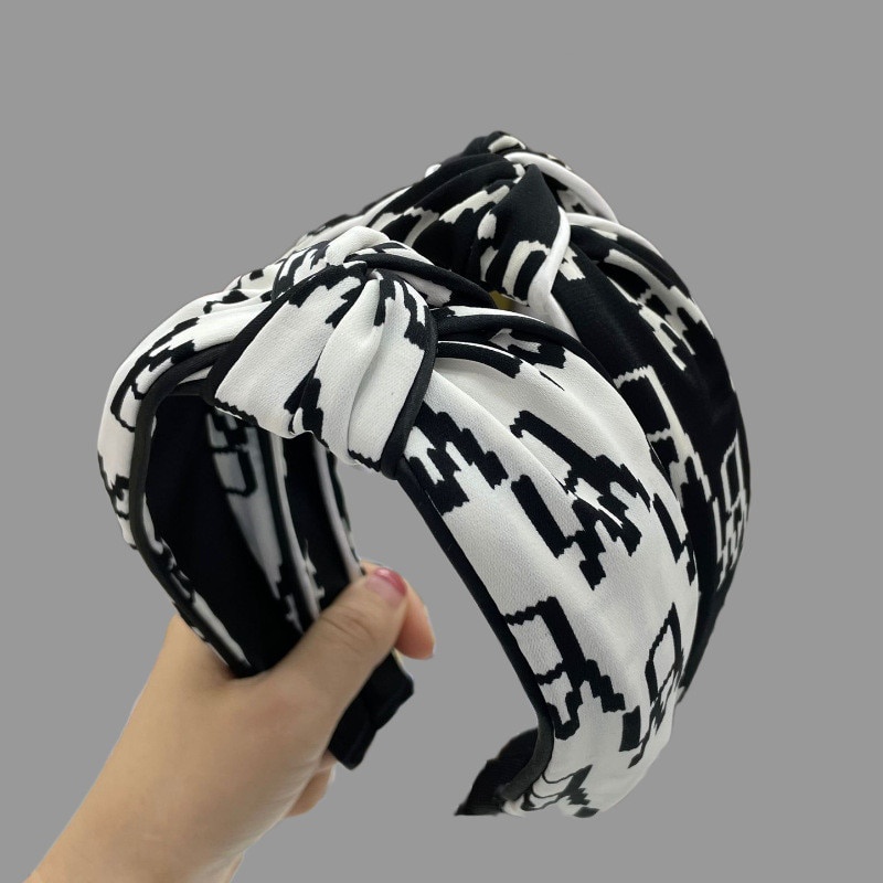 Bandana Bando Kain Korea Fashion Wanita Ikat rambut gadis temperamen retro Prancis / Bando Bandana Lebar Hartanto / Headband / Bandana Lembut / Hair Band Korean