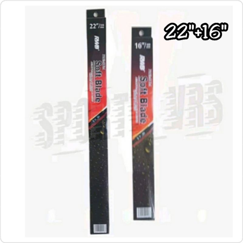 Wiper Depan Captiva Chevrolet 22&quot;+16&quot; Model Soft Blade Merk RWB