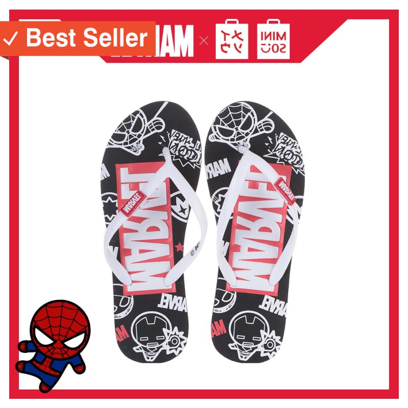 SANDAL WANITA KAKI MURAH / MINISO Marvel Sandal Jepit Wanita Sandal Karet Santai untuk Kamar