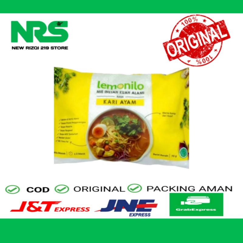 

Lemonilo Mie Kuah Kari Ayam Instan Organik Kari Ayam/ LEMONILO MI KUAH