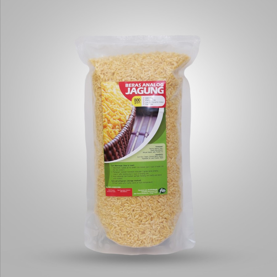 Fits Mandiri, Beras Analog Jagung NON GMO 800gr