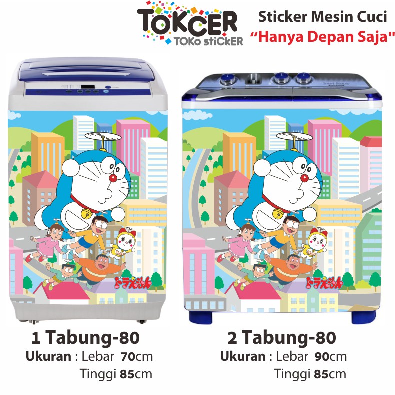 Stiker Mesin Cuci DORAEMON