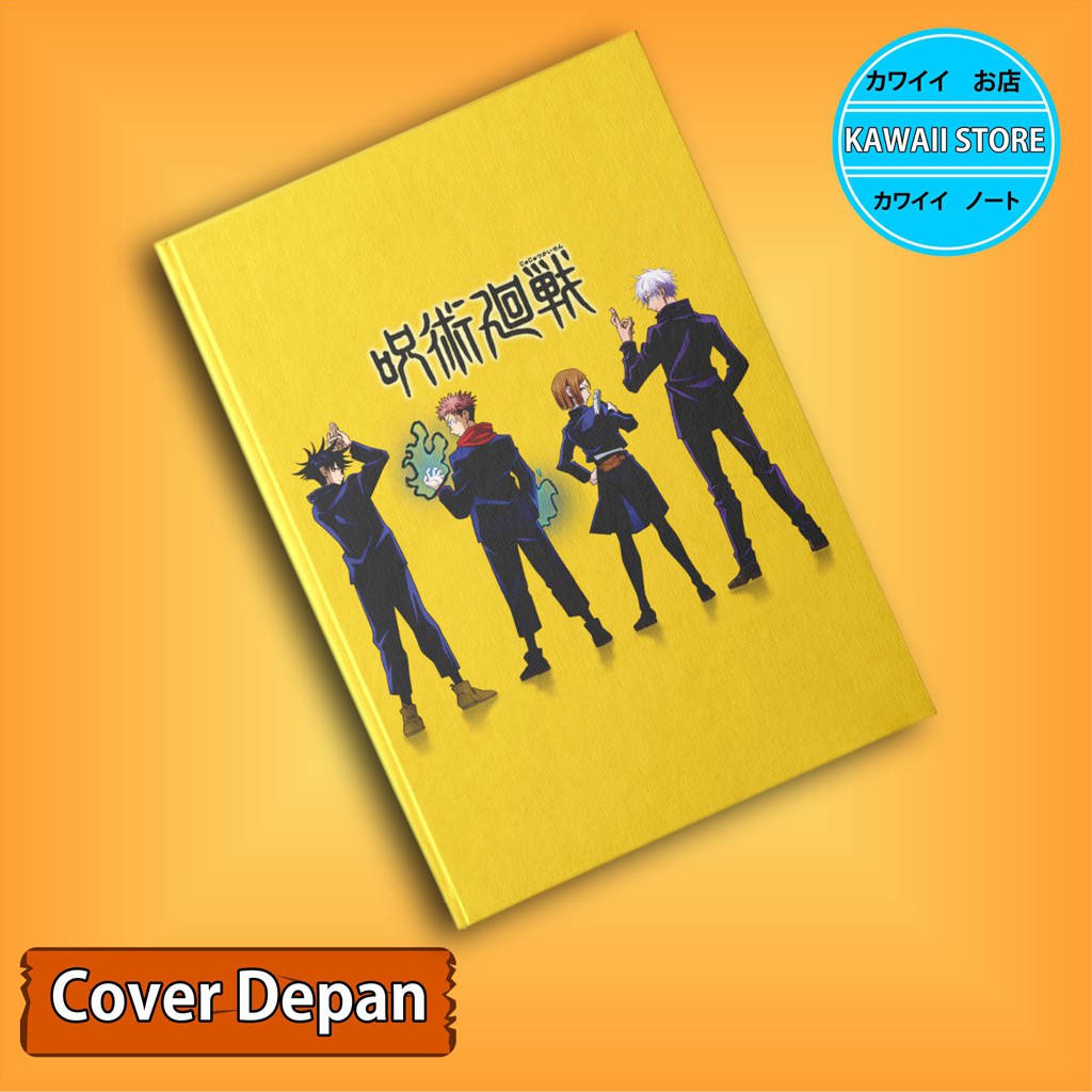 Notebook / Pocket book Hard Cover  Anime Jujutsu Kaisen SATORU GOJO TEAM uk A5 & A6 / Notes Book