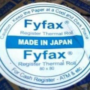 kertas thermal 80 X 80 merk.fyfax
