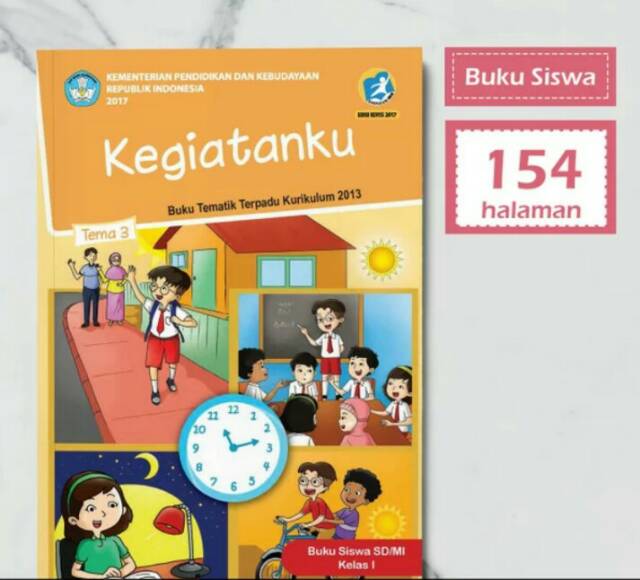 Harga satuan Buku siswa tematik k13 kelas 1 tema 1,2,3,4,5,6,7,8,agama islam smtr 1 dan 2-7