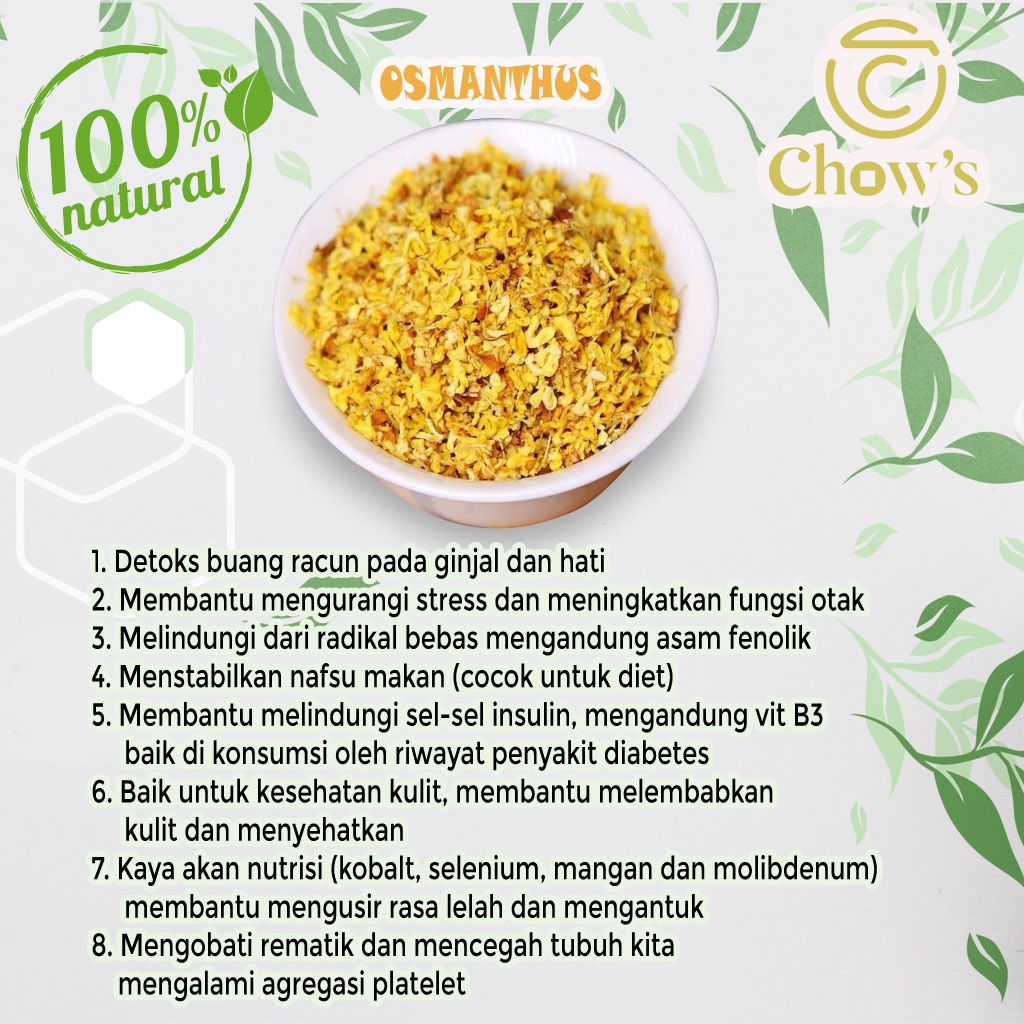 

1 KG Osmanthus/Teh Bunga Kering/Teh Seduh/Flower Tea/Teh Osmanthus/Teh Herbal