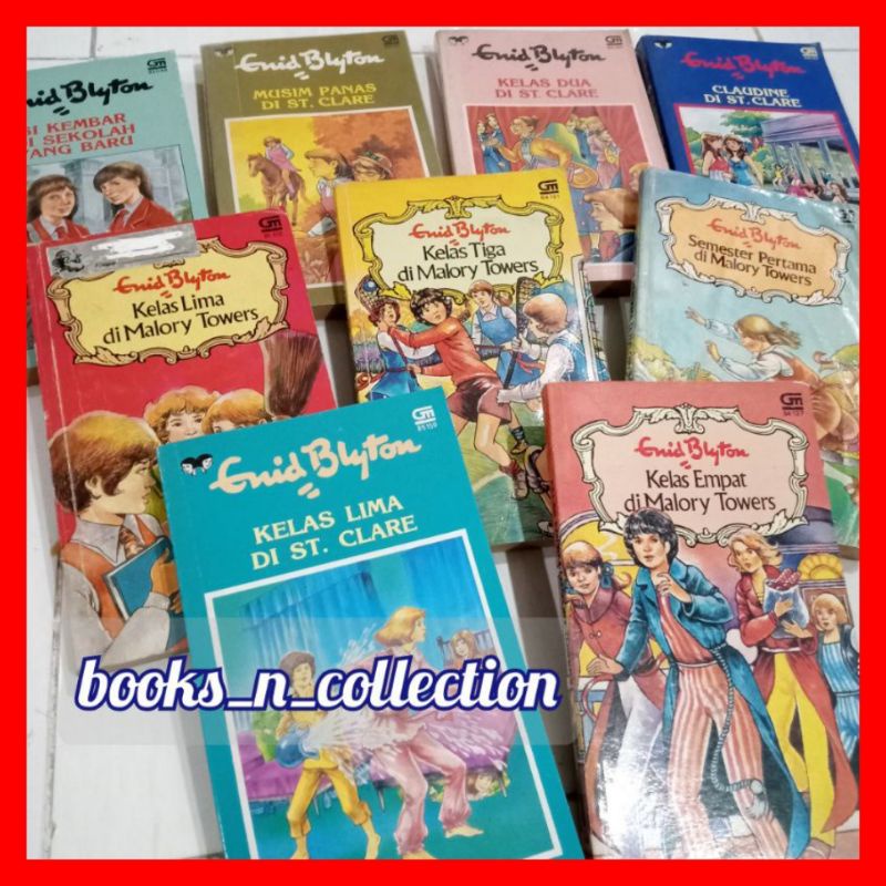 novel enid blyton cabutan malory towers St Clare cover lawas
