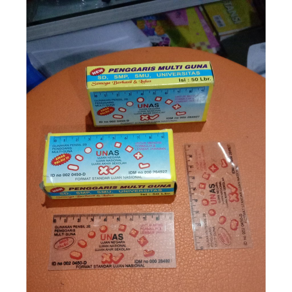 

Penggaris Standar Ujian (UNAS) untuk Isi Formulir / Lembar Jawaban