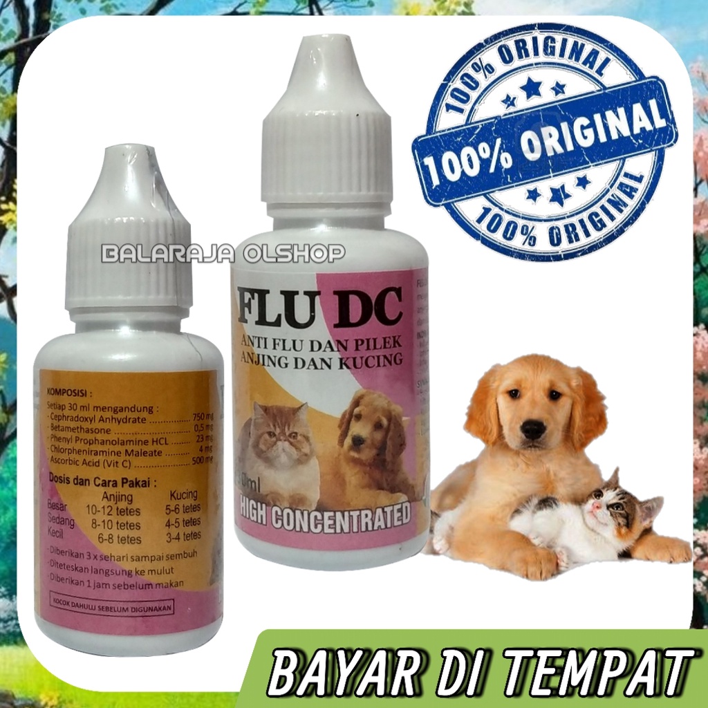 OBAT KUCING ANJING SAKIT FLU PILEK BERSIN-BERSIN FLU DC DOG CAT