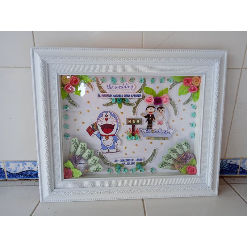 mahar pernikahan doraemon
