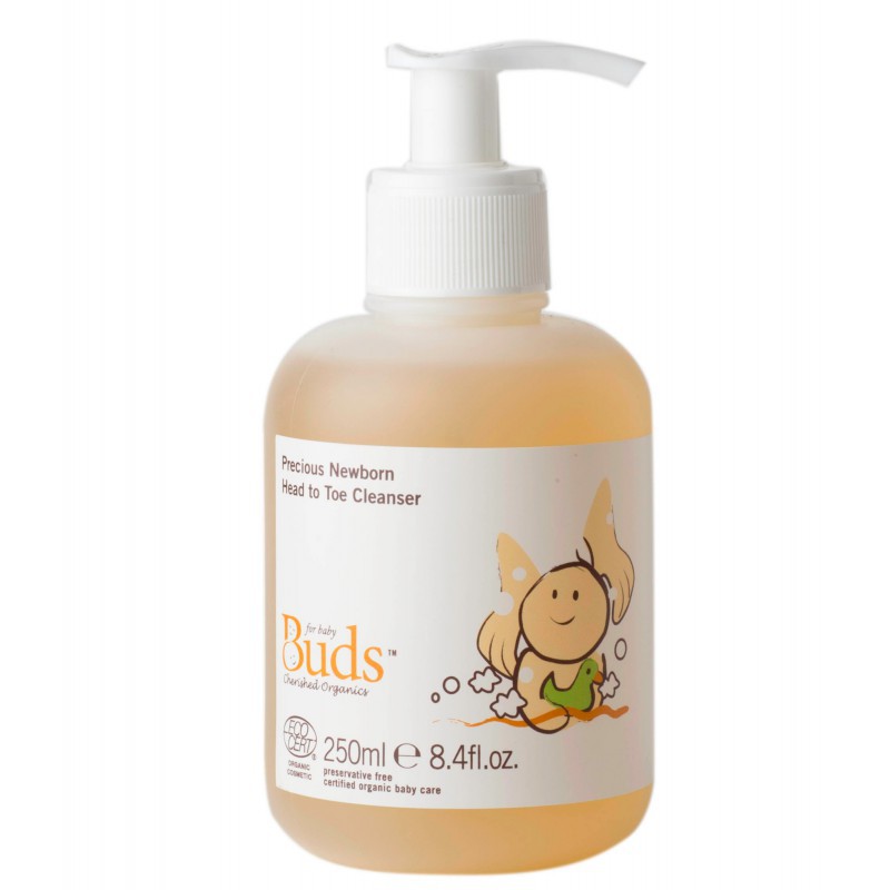 Buds Cherished Organics Precious Newborn Head To Toe Cleanser - 250ml