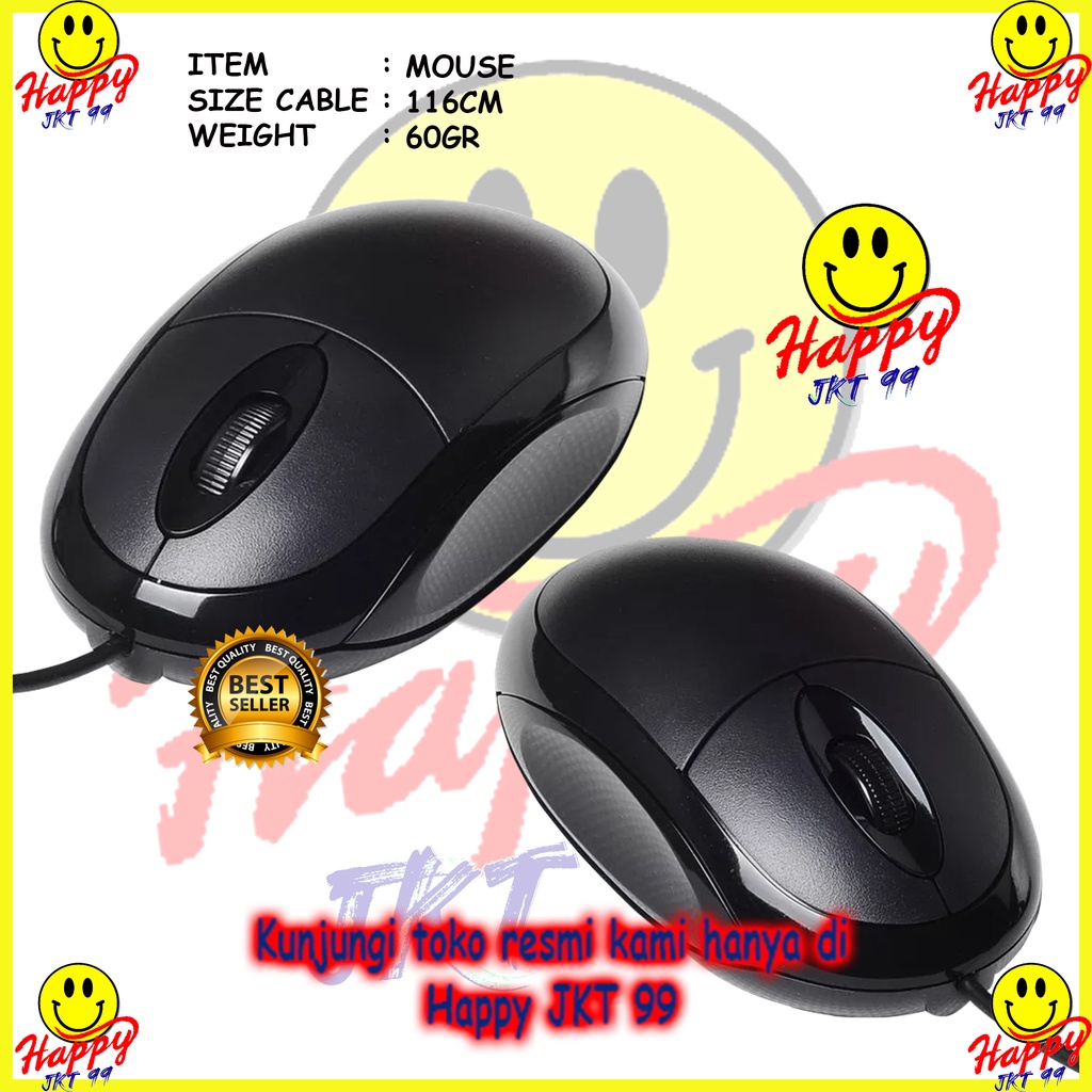 [ HAPPY JKT 99 ] MOUSE USB KABEL HIGH QUALITY