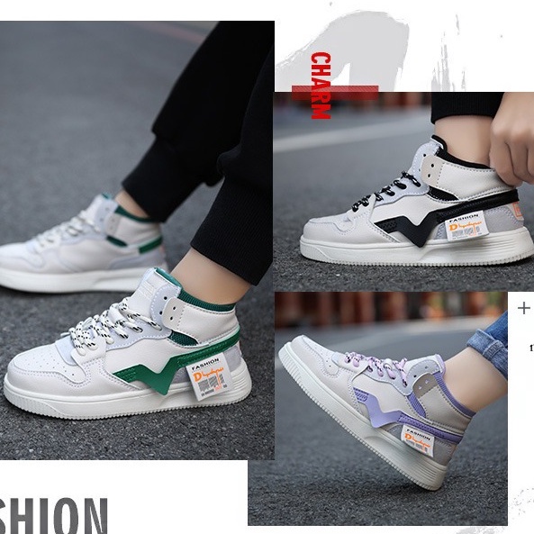 GLORYKIDZ SH21137 Sepatu Sneakers anak perempuan laki laki Import usia 4 - 12 tahun size 28 - 39