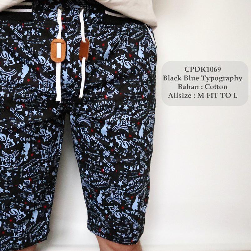celana pendek motif pria distro/ celana pendek distro motif pria cowok kekinan celana pendek motif