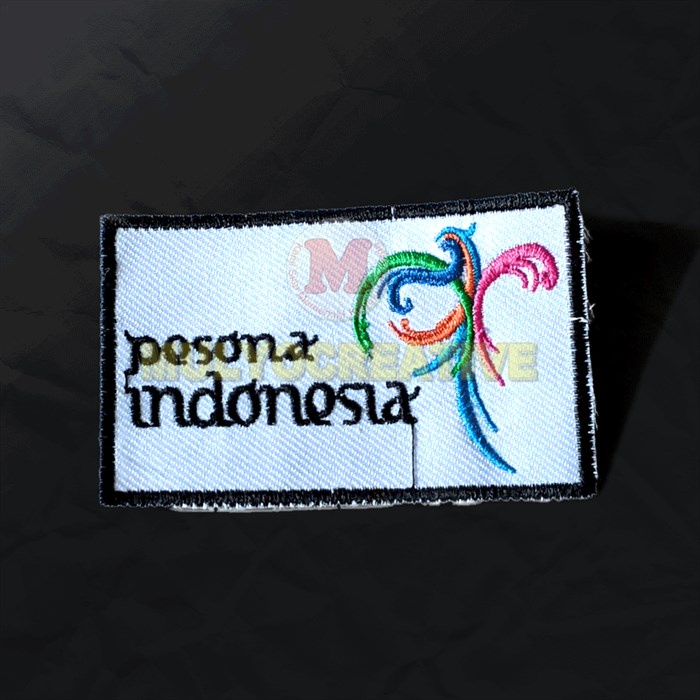 Bordir Logo Wonderful Indonesia - Bordir Emblem Pesona Indonesia