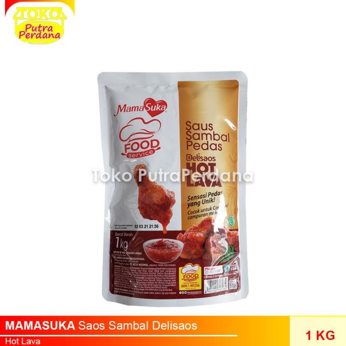 

Big Sale Saos Sambal Delisaos HOT LAVA MAMASUKA 1kg Big Sale