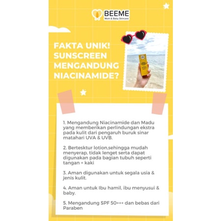 Beeme Honey Sunscreen Lotion SPF 50+ Niacinamide