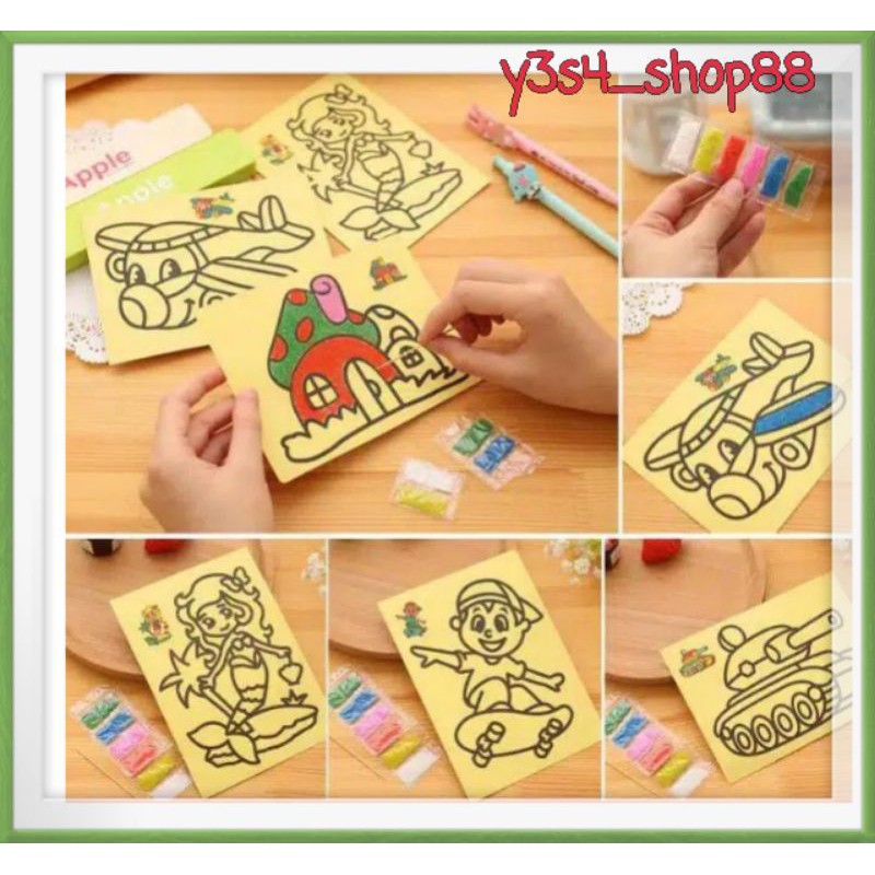 Mewarnai dengan Pasir