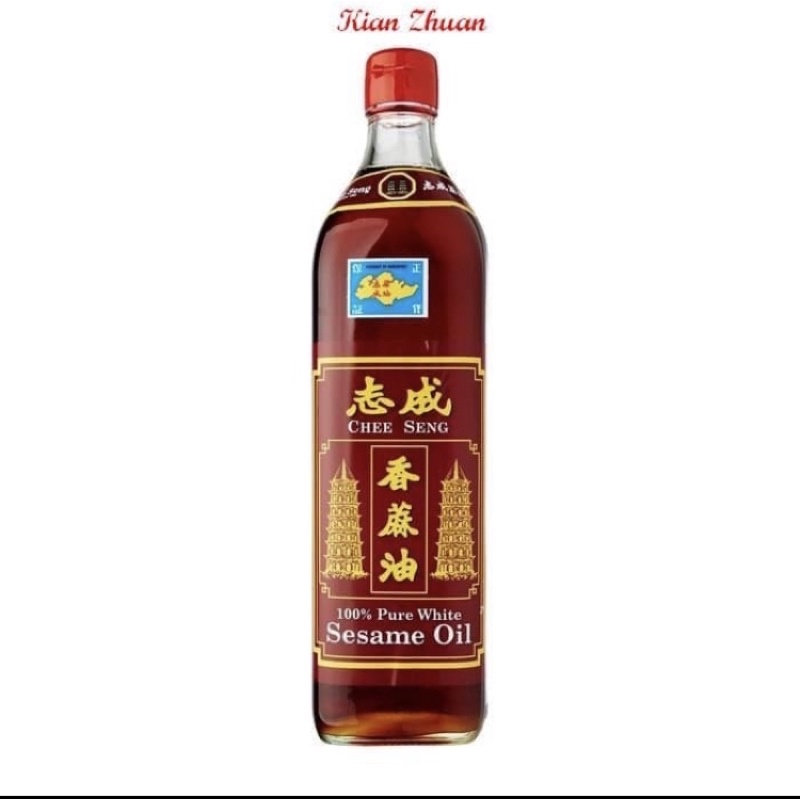 

Chee Seng Sesame Oil 750ml / Minyak Wijen Pagoda