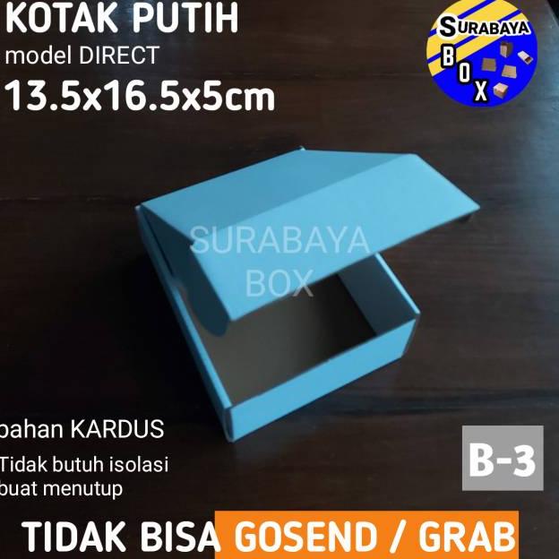

Isi 10 Pcs Kardus Putih B-3 Corrugated Kotak Hampers Kado Box Karton Dus Packing