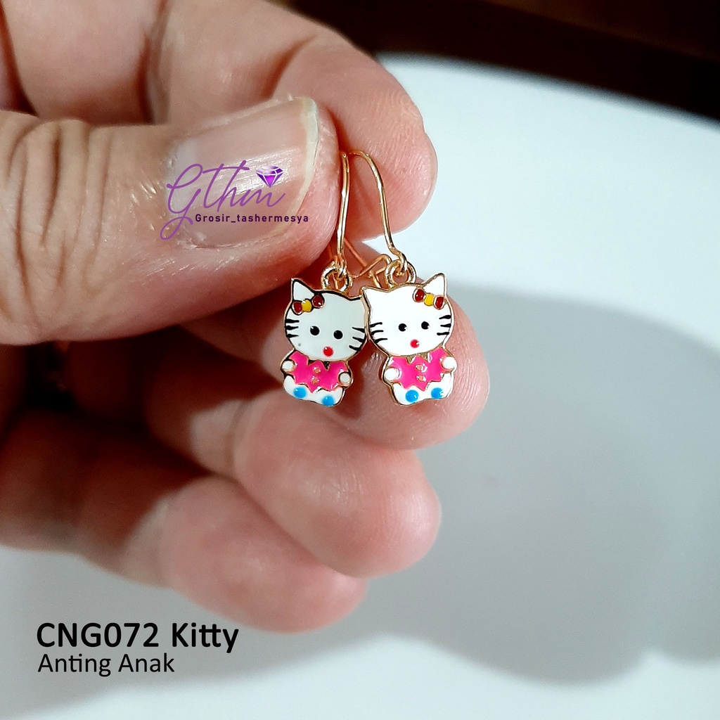 Anting Anak Kitty Anti Karat Anti Alergi Perhiasan Import Premium cocok untuk anak-anak dan remaja ana072