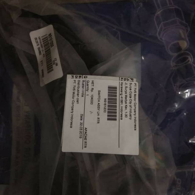 SAKLAR KIRI TVS APACHE 160 N9161200