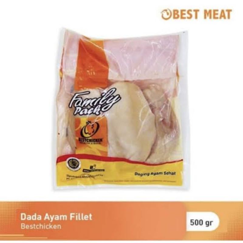 Fillet Dada Ayam Tanpa Tulang dan Kulit 500 g Frozen