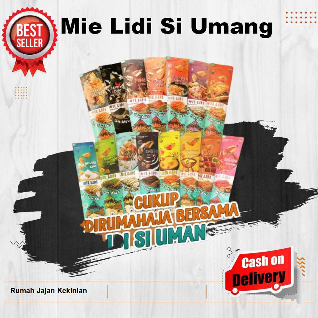 

14 VARIAN RASA MIE LIDI SI UMANG 130GR PANJANG 30CM