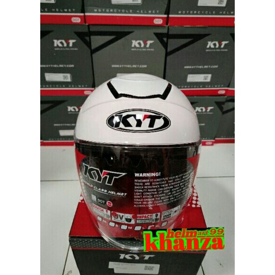 HELM KYT KYOTO R SOLID WHITE (ORIGINAL KYT)